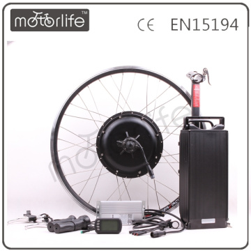 MOTORLIFE / OEM CE ROHS pase el kit de conversión de ebike del estante trasero 48v 1500w